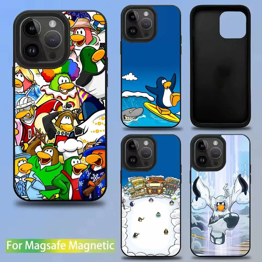 

G-Game Club P-Penguin Phone Case For iPhone 17,16,15,14,13,12,11,Pro,Max,Plus,Mini,SE New Magsafe Magnetic Wireless Charging