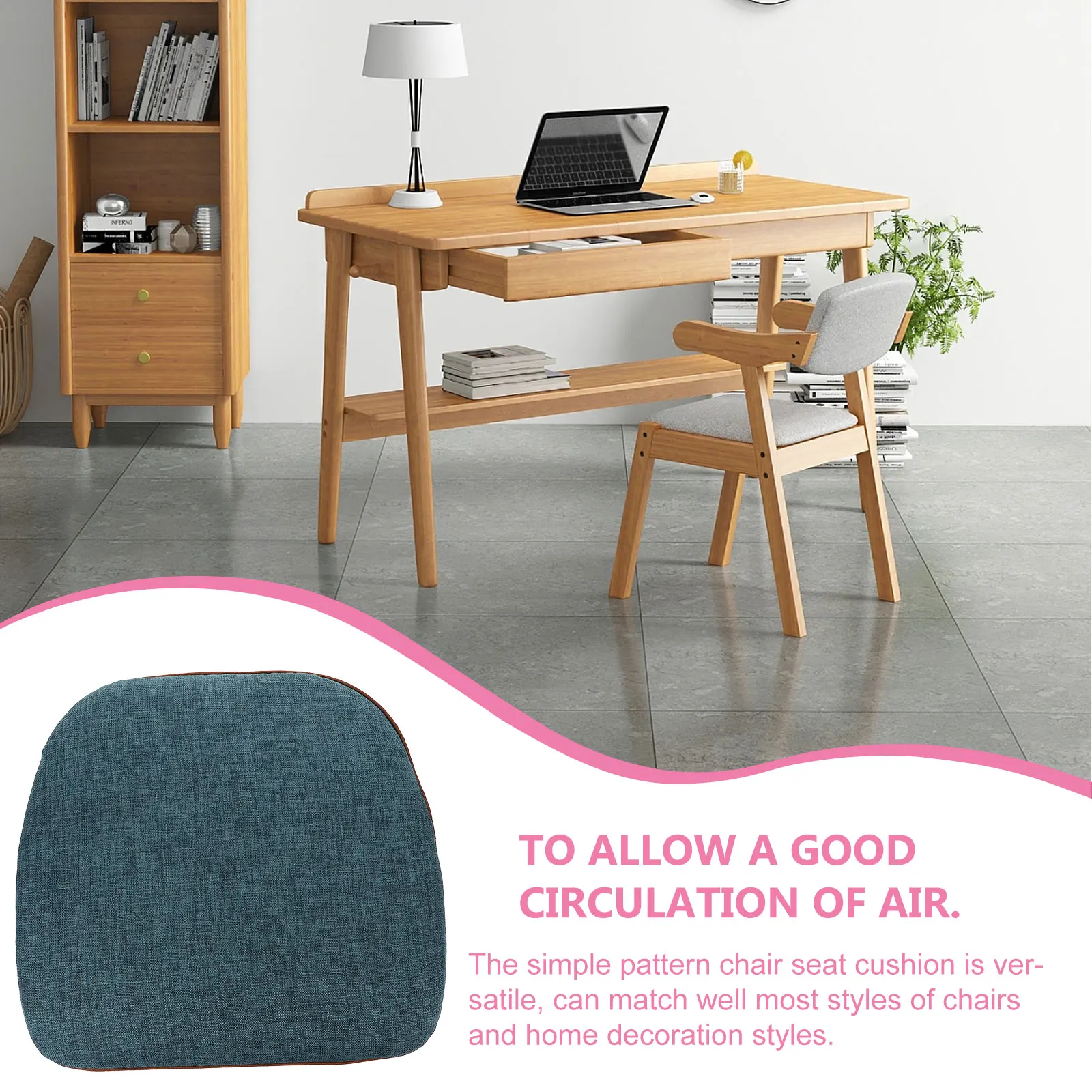 

Grey Small Size Square Anti Slip Chair Cushions for Home Use Comfortable Seating Mat Office Chair Pads Dining Table Pad Indoor