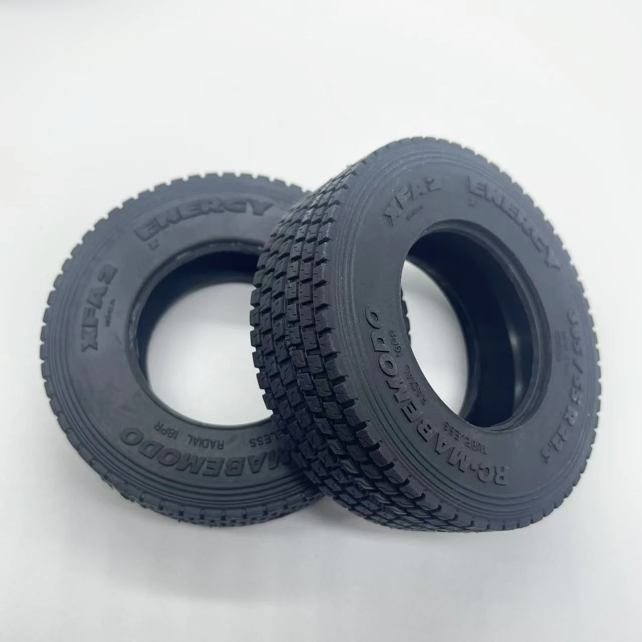 1 زوج المطاط الإطارات 85 مللي متر واسعة الإطارات الضيقة الإطارات ترقية ل 1/14 Tamiya RC Iveco التحكم عن بعد شاحنة قلابة لعبة أجزاء #2