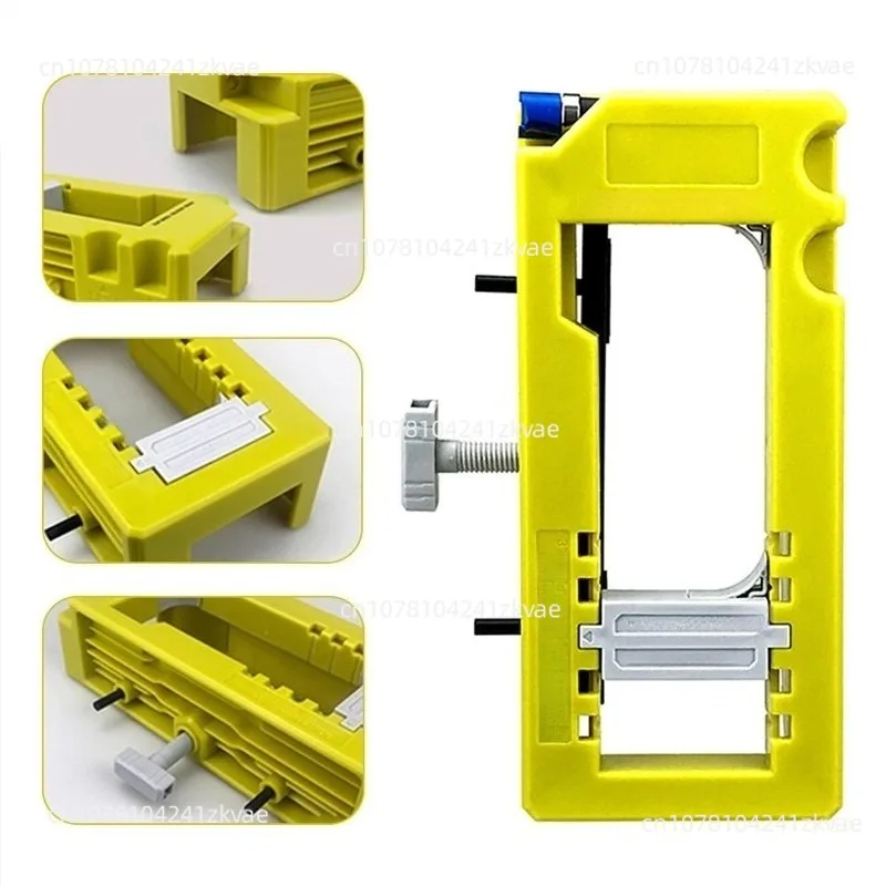 Professional Hinge Installing Kit, All-in-One Mortising Template for Doors, Quick Setup Drilling Guide System