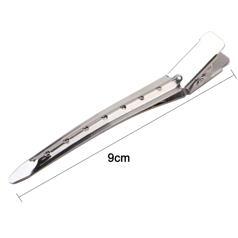 50pcs/bag Gold Silver Hair Extension Sectioning Clips for Salon Use Stainless Steel Clips Hair Styling Tools