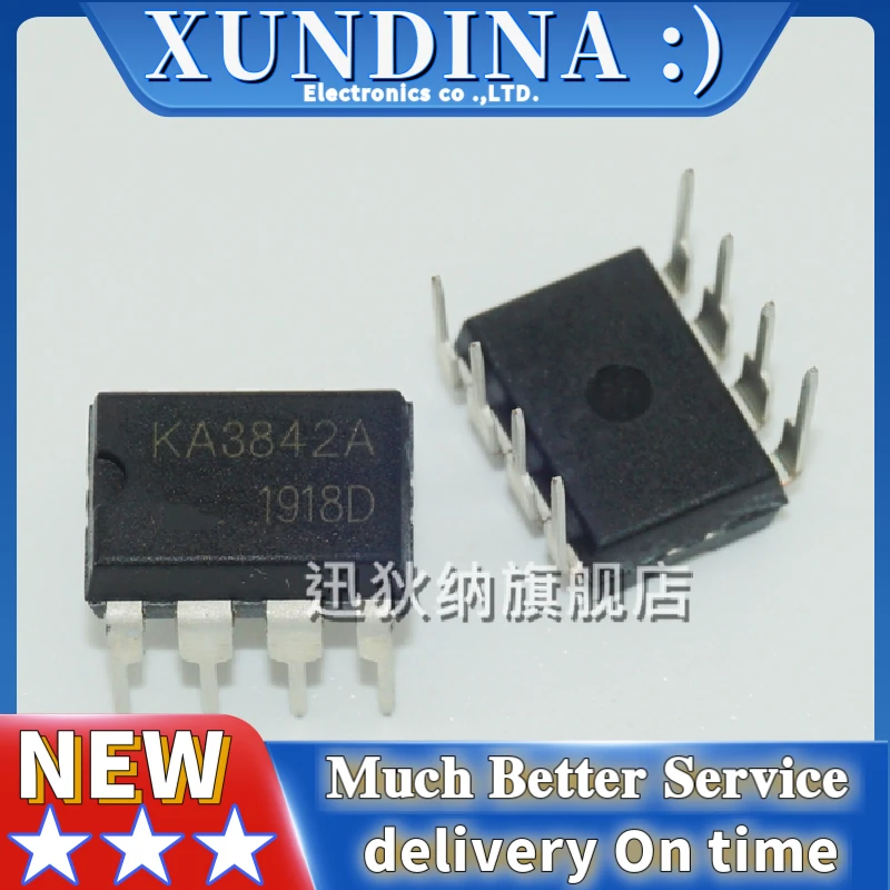 10PCS/LOT KA3842A DIP-8 Linear Integrated Circuit(CURRENT-MODE PWM CONTROLLER)