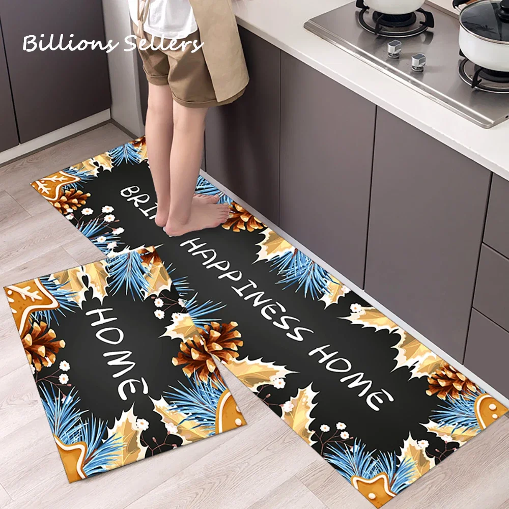 Long Kitchen Carpet for Floor Home Entrance Doormat Bedroom Living Room Decor Bedside Rug Hallway Balcony Bathroom Anti-Slip Mat