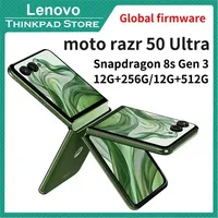 Global Rom Lenovo Moto Razr 50 Ultra 5G Foldable Phone Flip 6.9inch pOLED Snapdragon 8s Gen3 Android Wireless Charging Motorola