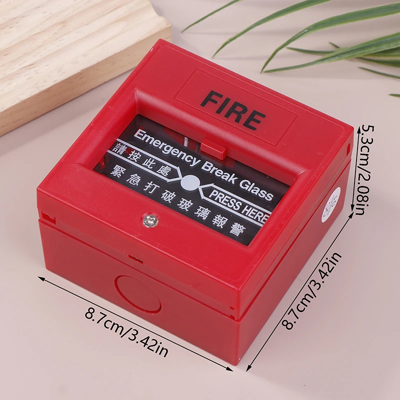 비상 문짝 유리 분리 스위치, 적색 화재 경보, 유리 분리 스위치