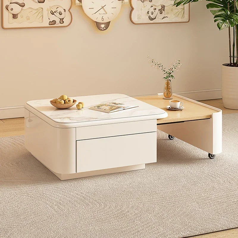

Unique Nordic Coffee Table Aesthetic Display Cream Style Coffee Tables Space Saving Mesa De Centro Sala Living Room Furniture