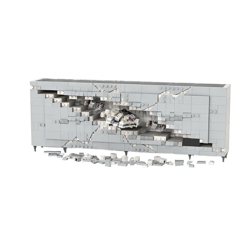 821-teiliges Personalisiertes Weltraum-Spielzeug Micro Diorama: Narrow Rift Konzept Teil I MOC Anpassbares Modulares Bausatz-DIY-Spielzeug Weihnachtsgeschenk