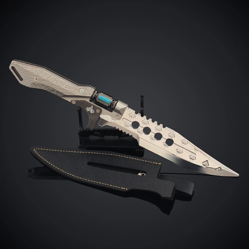 9,84 Zoll Arena Breakout Gewinner Taschenmesser Spielperipheriegeräte Outdoor-Trainingsmesser Modelle Metall Sammlerstück Ornamente Jungenspielzeug