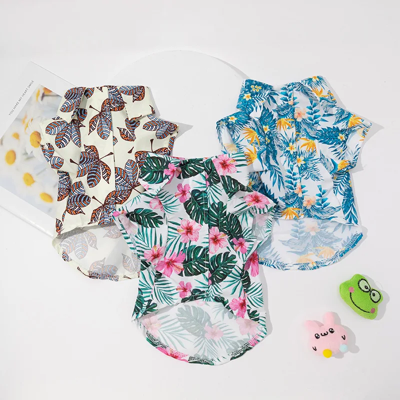 Dog Hawaiian Shirt Hawaiian Dog Shirts for Small Dogs Small Dogs Summer Shirts Summer Puppy Luxury Clothing Pet Clothing