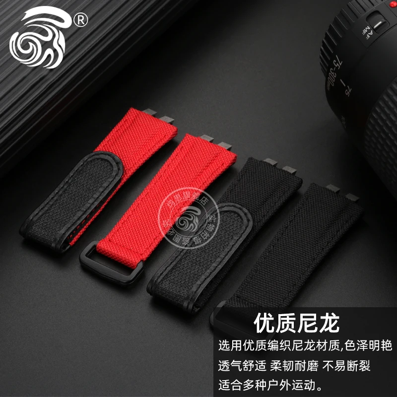 For Casio's 35th Anniversary G-SHOCK Modified Watch Band GMW-B5000 Series GMWB5000 Watchband Nylon Canvas Wrist Bracelet Strap