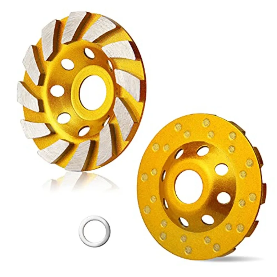 

Concrete Turbo Diamond Grinding Cup Wheel 12 Segs Heavy Duty Angle Grinder Wheels for Angle Grinder