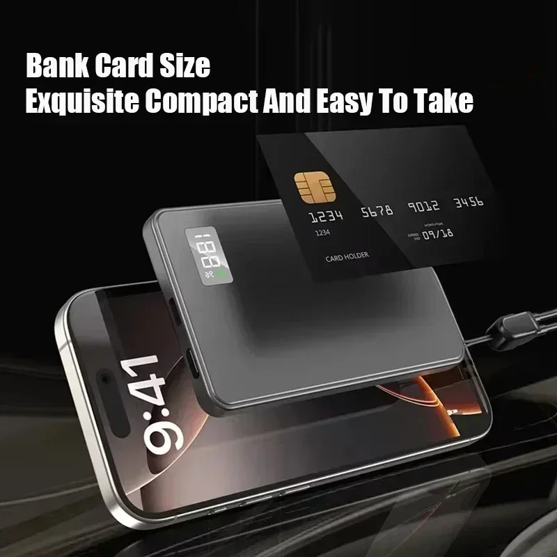 Lenovo Wireless Magnetic 500000mAh Power Bank Fast Charging Portable PD22.5W External Battery for Magsafe for iPhone17 Samsung view 3