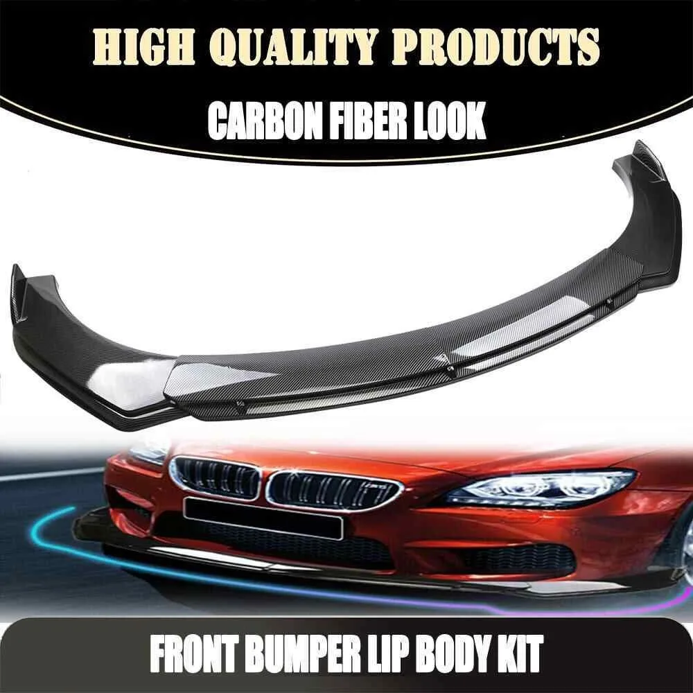 

For Cadillac XTS 2013-2019 Front Bumper Lip Splitter Spoiler Kit Carbon Fiber United States