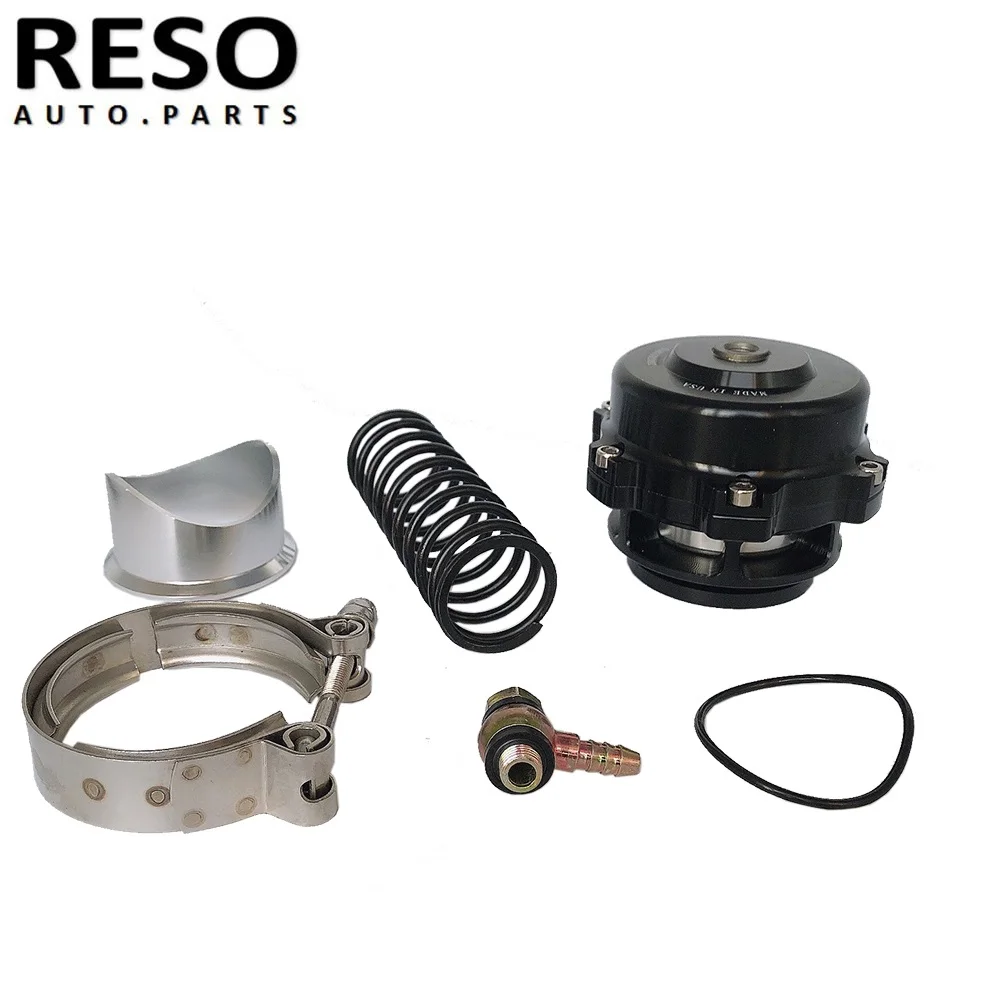 RESO--  Free Shipping Universal High Quality BOV 50mm Blow Off Valve  Q Typer With V-Band Flange With Logo