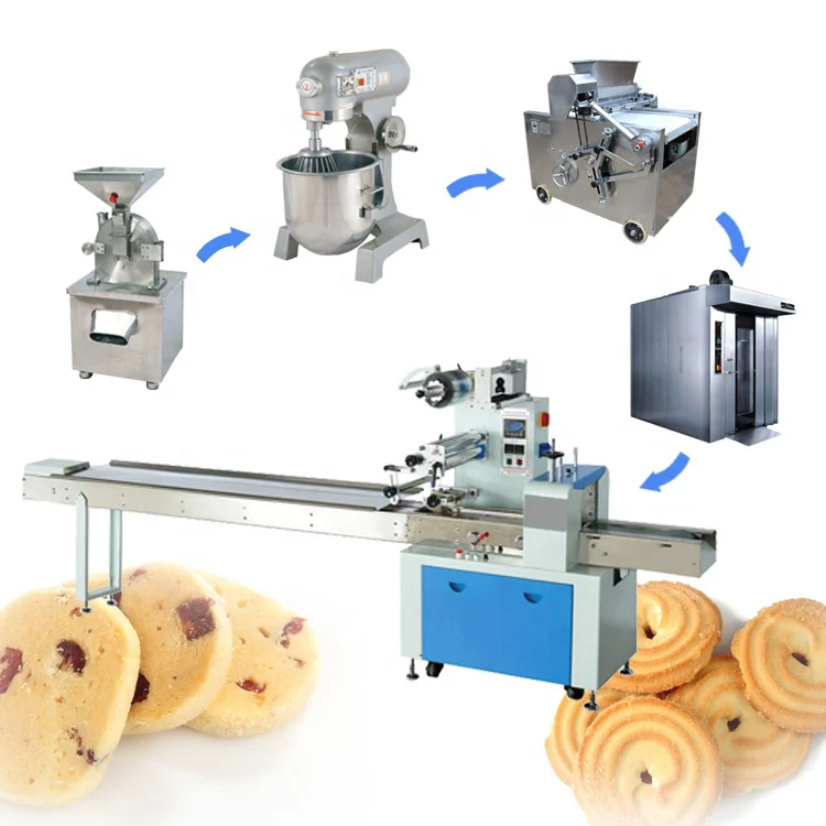 Cookies and kalmeijer biscuit machine automatic make and packing