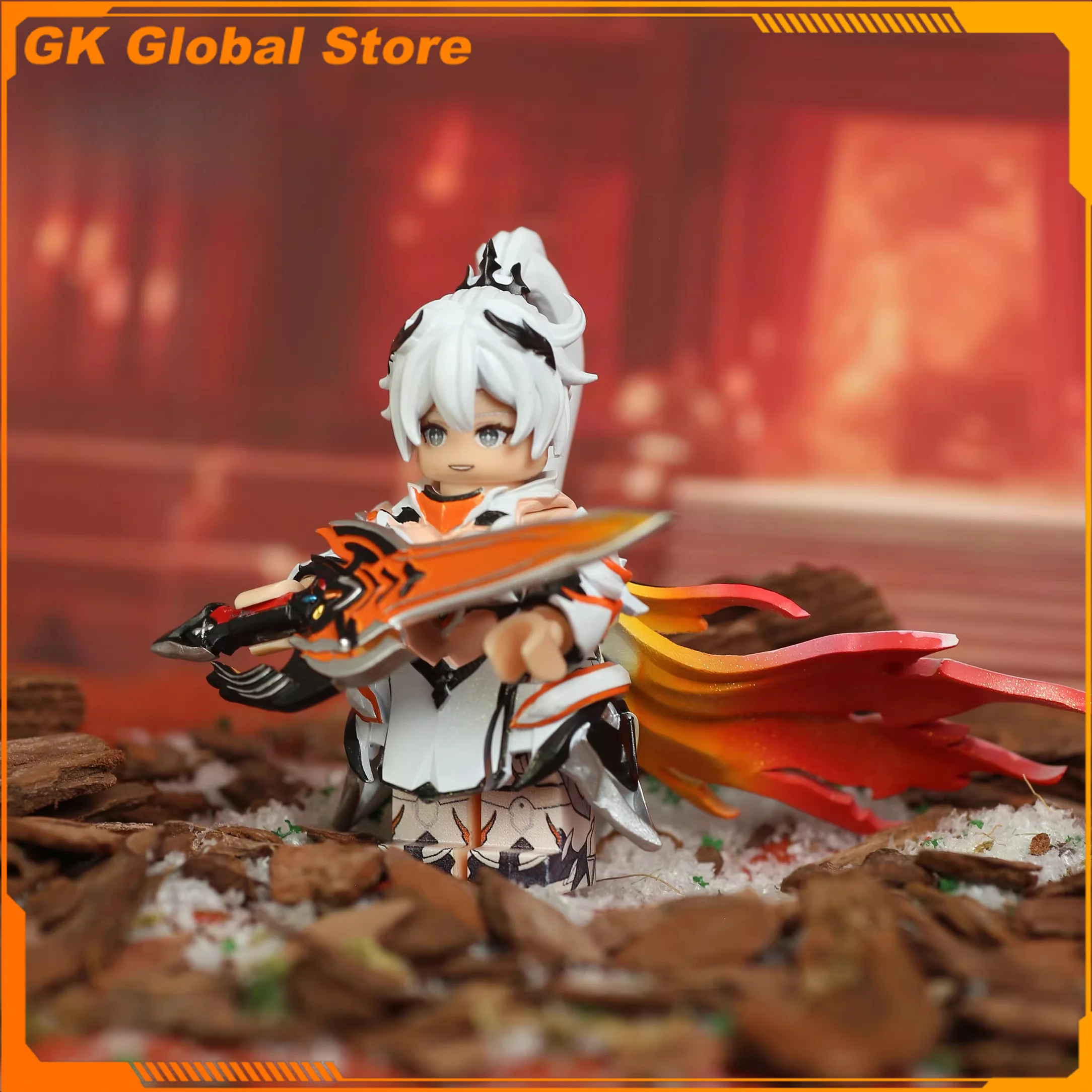 5cm Honkai Star Rail Game Figure Kiana Peripheral Building Blocks Model Assembling Decoration Ornaments Birthday Gifts Toys
