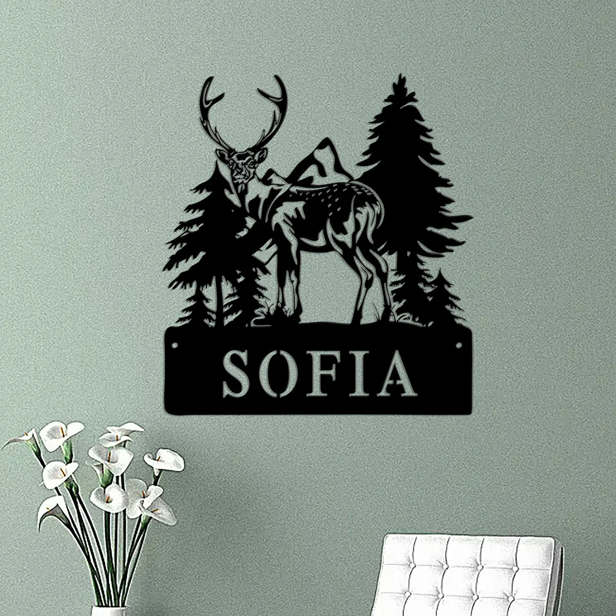 

Custom Personalized Sika Deer Home Number Metal Sign Custom Hunting Sika Deer Address Metal Sign Outdoor Wildlife Address Sign