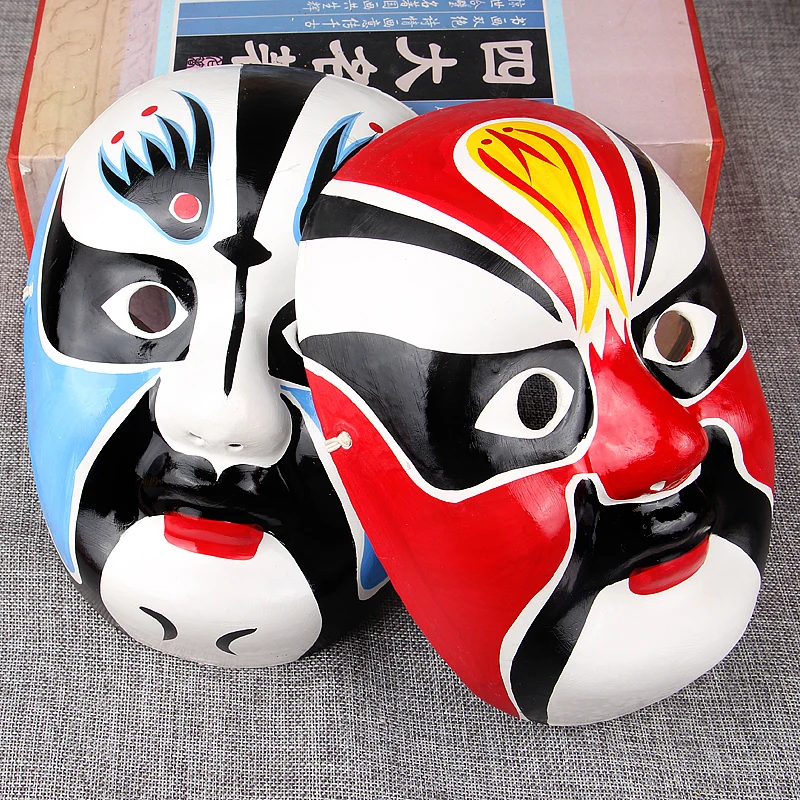 Children's Peking Opera Facial mask dance mask pulp makeup face changing Hand-painted plaster pendant