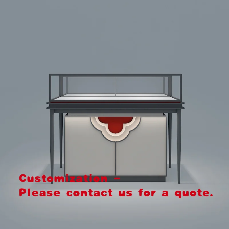 custom.Luxury Jewelry Store Cabinet with LED Lighting-Durable Retail Display Furniture