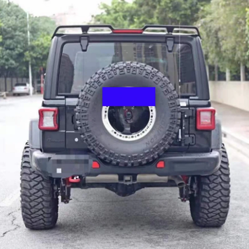 Suitable For Jeep 07-17 JK Wrangler Rear Spoiler Wing with High-mount Stop Lamp Rear Tailgate Roof Wing Air Spoiler Splitter