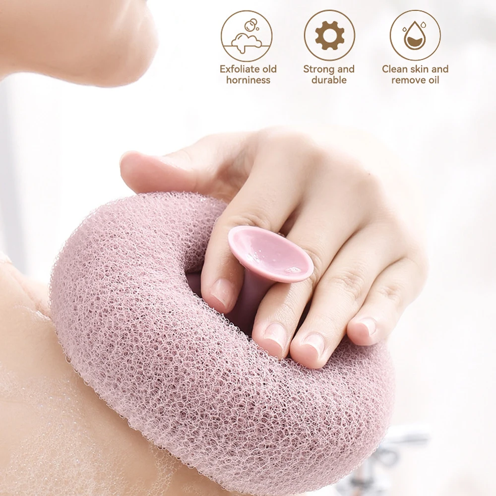 Bade bürste zum Peeling Spa Körper reinigung Peeling Bürste reiben abgestorbene Haut Bade kugel für Dusche Körper bürste Handtuch Schaum Körper massage Werkzeug