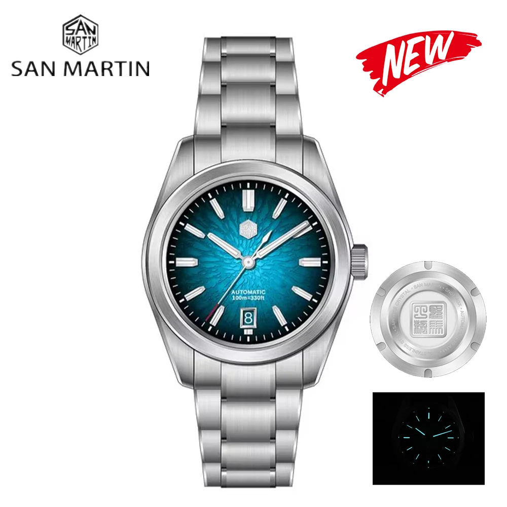 

San Martin 39mm SN0144 "JianZhan" Gada Watch Miyota 9015 Original Design Chinese Style Dress Men Automatic Mechanical Watches ﻿