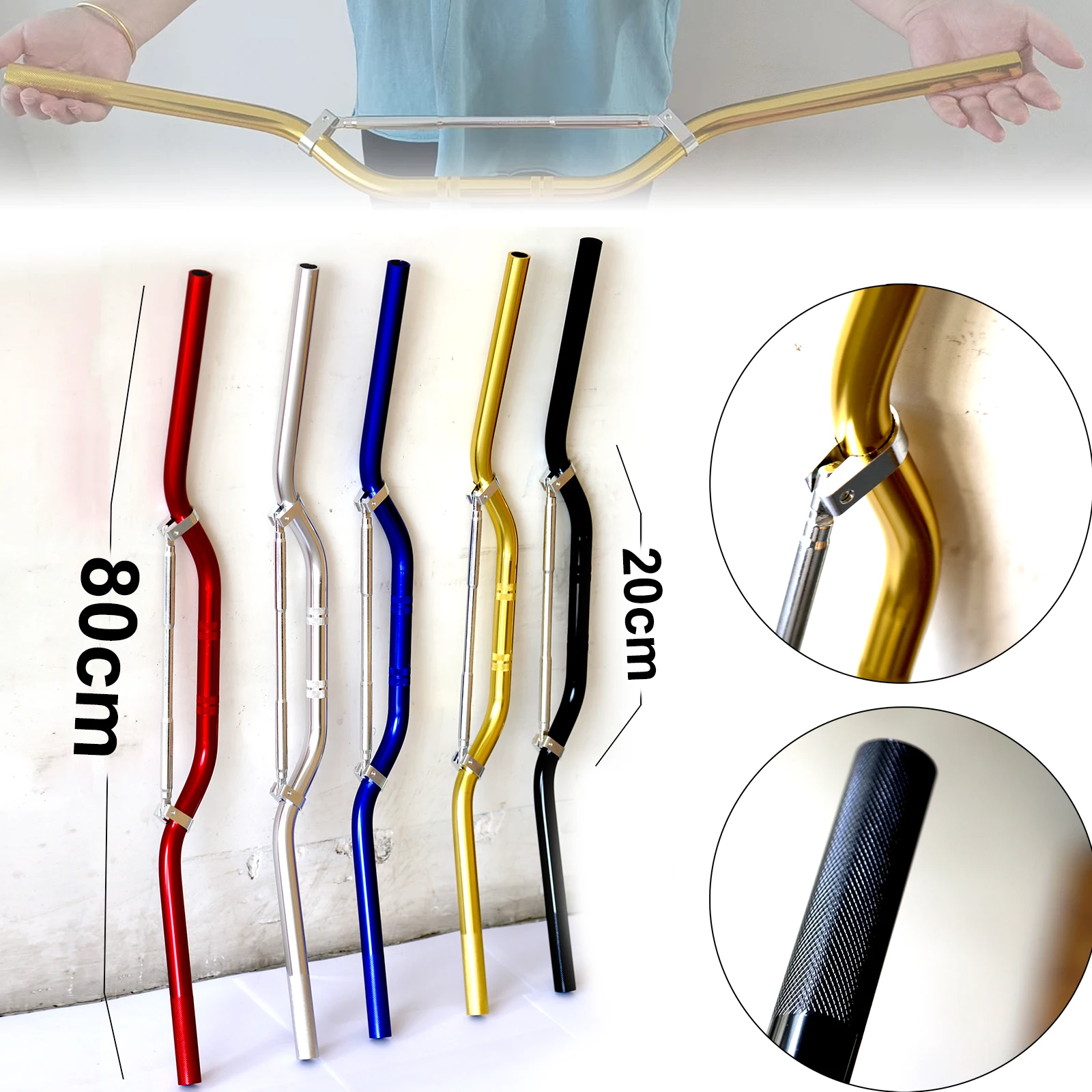 

Off Road Handlebar 22mm Dirt Pit Bike Handlebar 7/8" Handle Bar Motocross 7 8 Inch Motorcycle Accessories