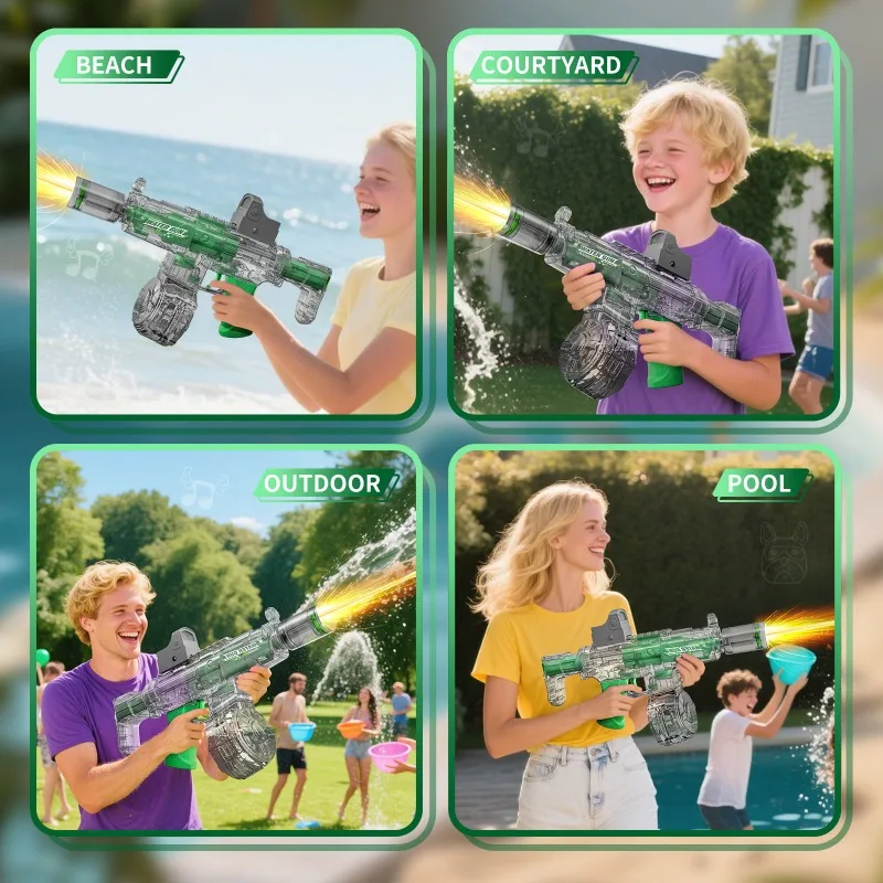 MP5 Continuous Firing Children Electric Water Guns Powereful Shooting Automatic Water Blasters Summer Outdoor Game Toys for Kids view 6