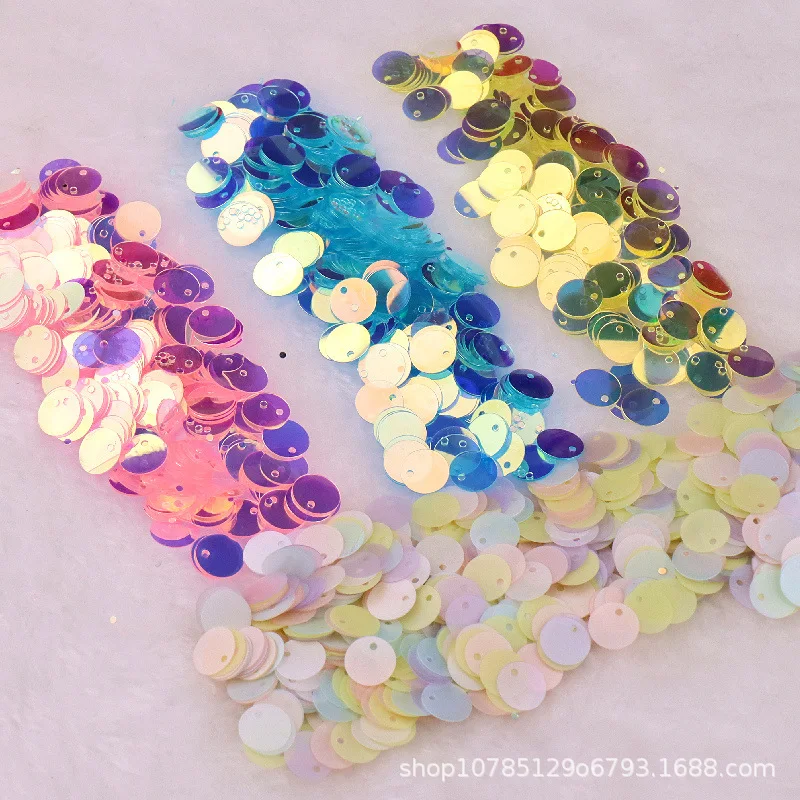 10g/Lot 10mm Sequins Flat Round Laser Sequin PVC Paillettes Sewing Wedding Craft DIY Handmade Garments Lentejuelas Accessories