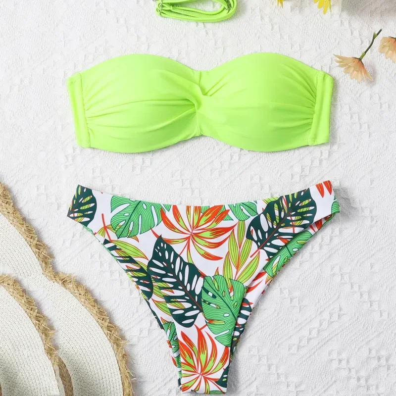 Maillot de bain sexy pour femmes, ensemble deux pièces, soutien-gorge push-up, bikini brésilien, pour baigneurs de piscine, vêtements de plage, été 2024