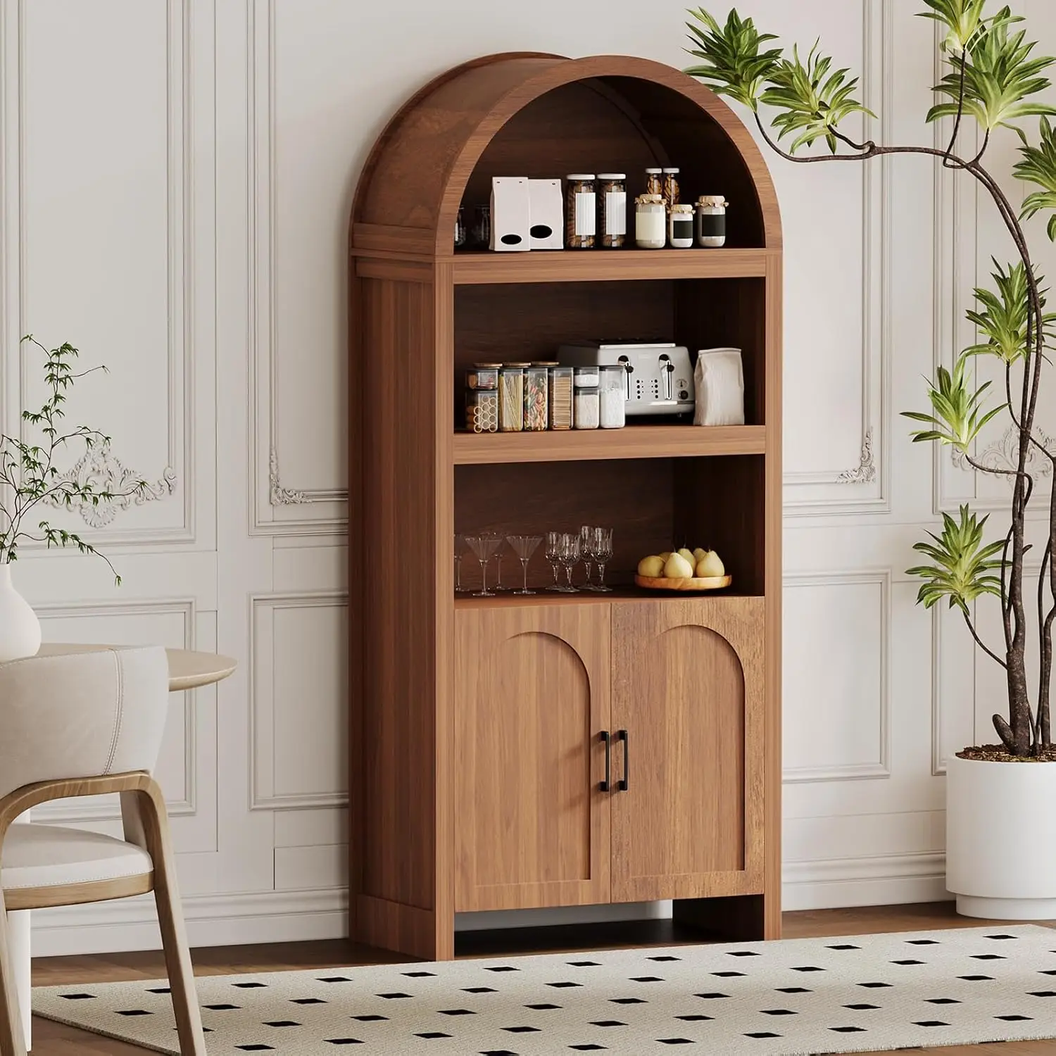 71" Tall Arched Cab…