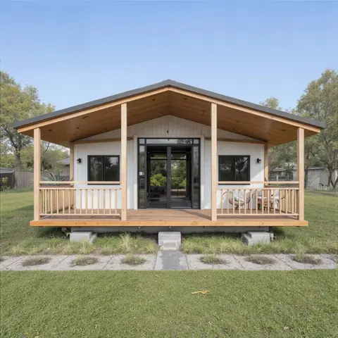Casa Modular Pré-Fabricada de Contêiner de 20 pés em Aço Expansível e Dobrável com 2-3 Quartos e Espaço de Vida Personalizado
