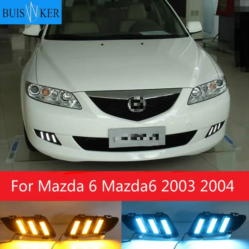 

1 set for Mazda 6 Mazda6 2003 2004 Driving DRL Daytime Running Light fog lamp Relay LED Daylight car styling free shipping