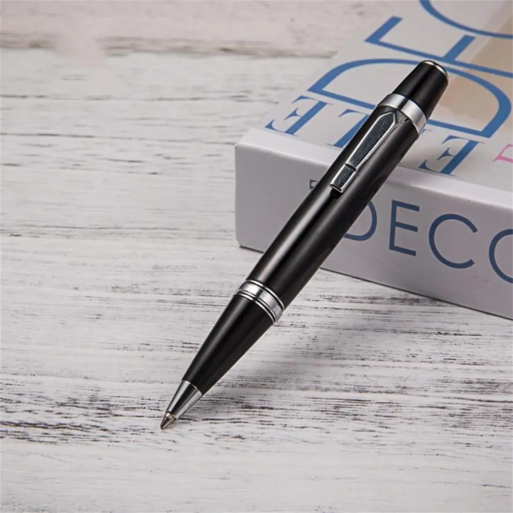 1.0mm Mini Ballpoint Pen Signature Pen Metal Roller Ball Pen Black Ink Refill Pen Student Stationery Business Office Supplies