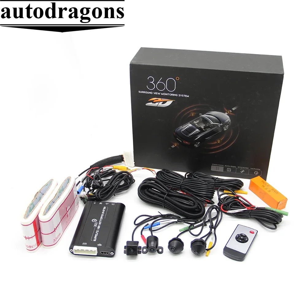 

New Bird View System 3D 360 Degree Rotation All Round View Car Parking Panorama Camera with Hidden Car Security Sensor