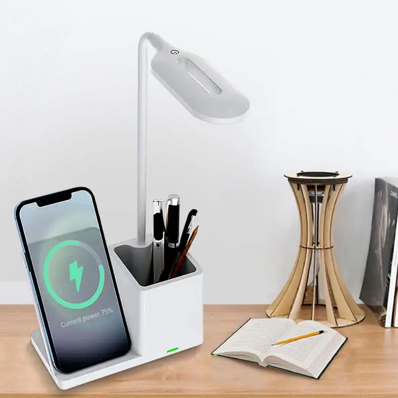 Wireless Charger Foldable Led Desk Lamp Multifunctional Cell Phone 10w Mobile Phone Charging Accessories Usb Charging