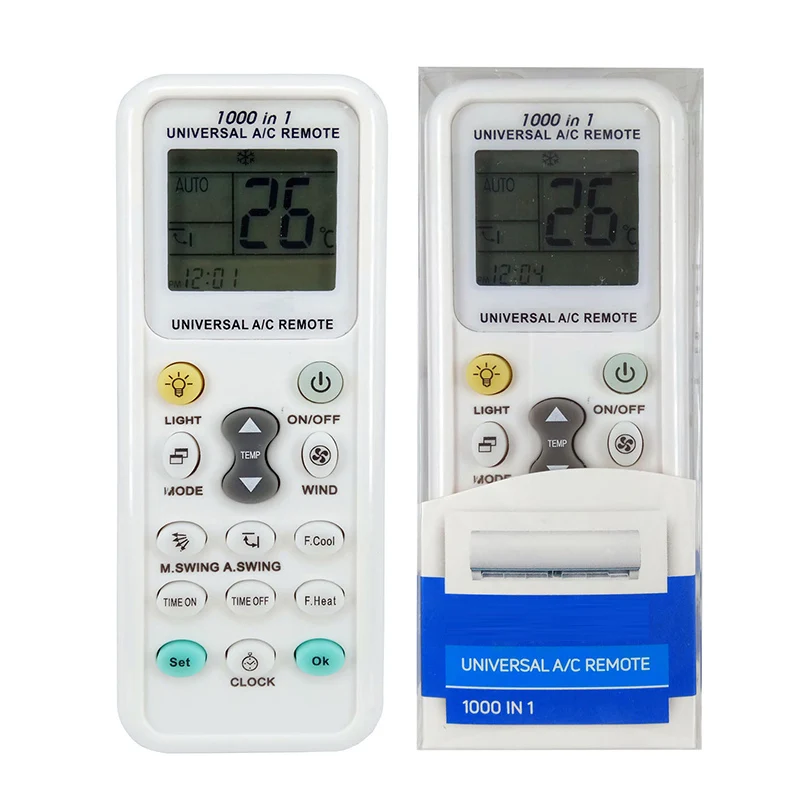 Control remoto universal para aire acondicionado PINSHANG XINHUABAO PILOT PUYI QIXING RAYBO RHOSS RICAI RIJIANG ROWA SACON