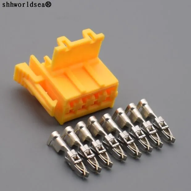 

shhworldsea 1set 8Pin 3.5mm Automotive female Clamp Connector plug with Terminals