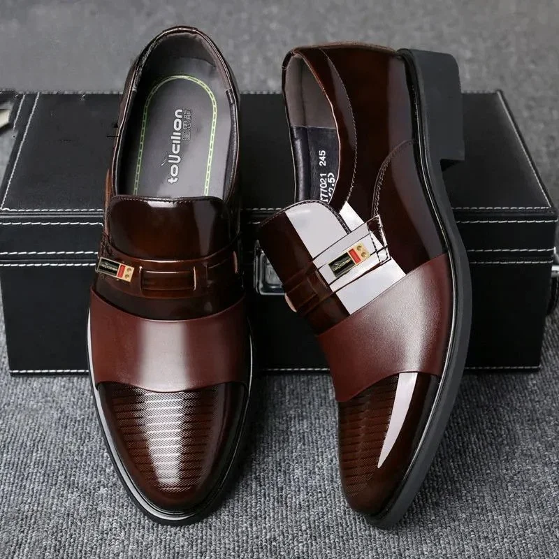 

Official Social Shoe for Men Business Lace Up Dress Shoes Man Oxfords Party Cheap Liquidation 2024 Trend Low Price Clothing New