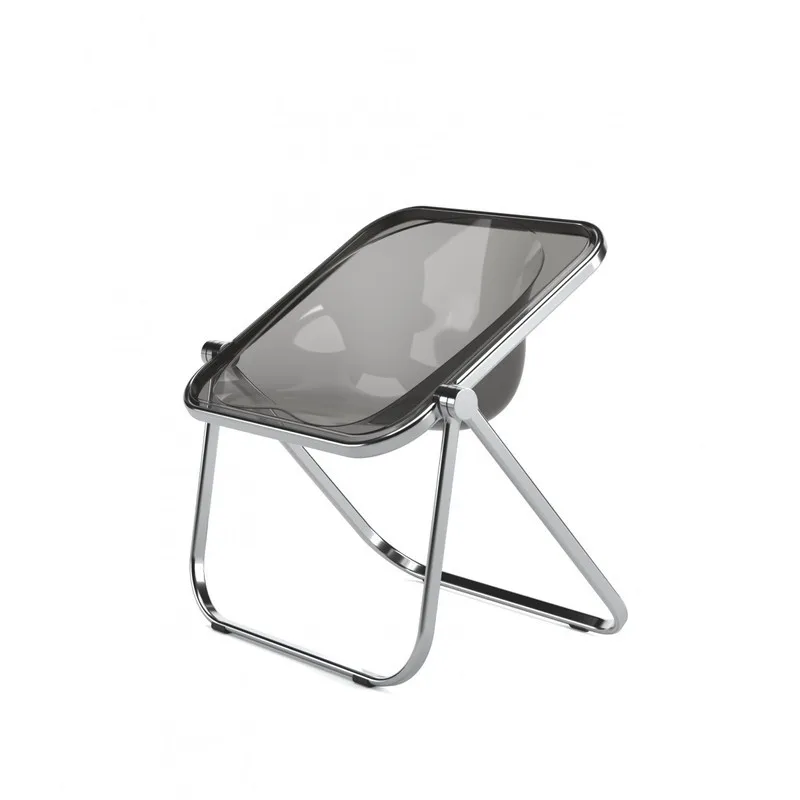 Nordic Folding Chair Designer Internet Fashion Middle-Ancient Household Transparent Stool Coffee Shop Milk Tea Shop Dining Chair