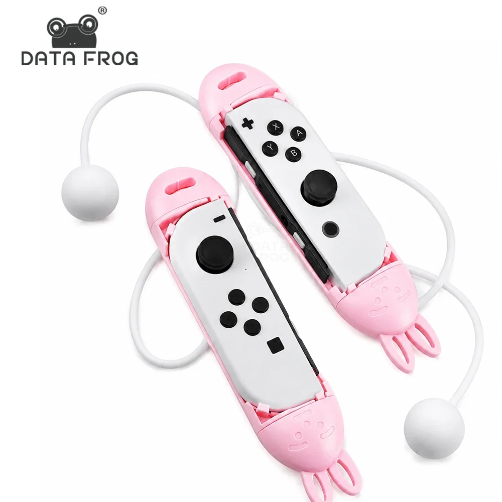 DATA FROG Jump Rope Compatible with Switch Joy-Con, Weighted Skipping Rope Fitness Exercise Handles Game Accessories