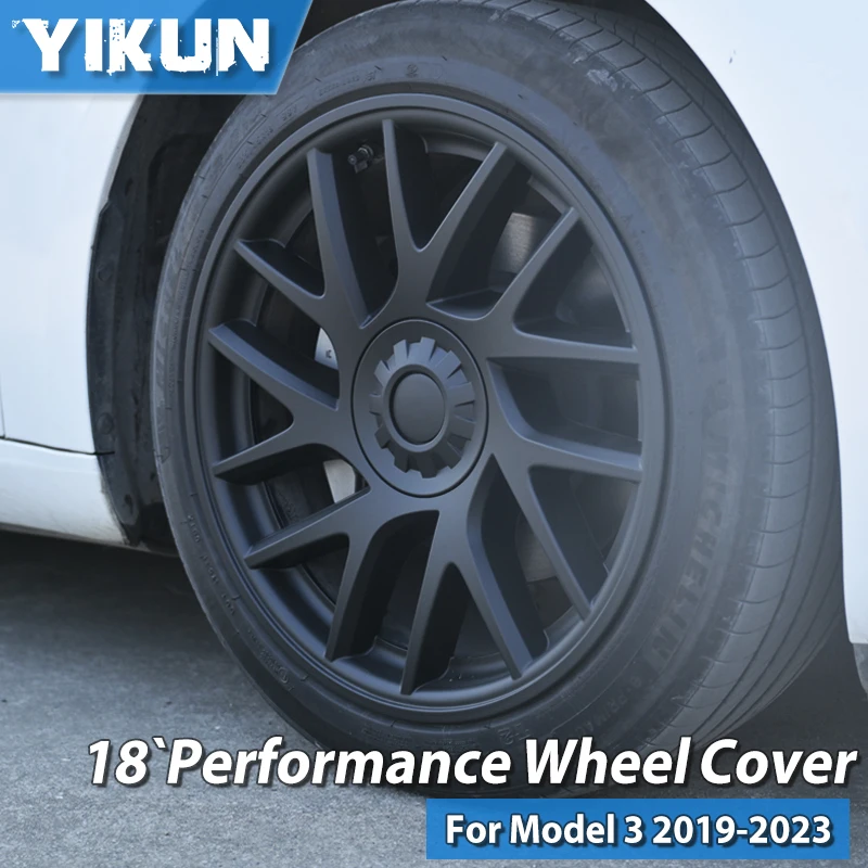 

4pcs HubCap For Tesla Model 3 Highland 18 Inch Performance Wheel Cap Replacement Automobile Full Rim Cover Accessories 2024 2025