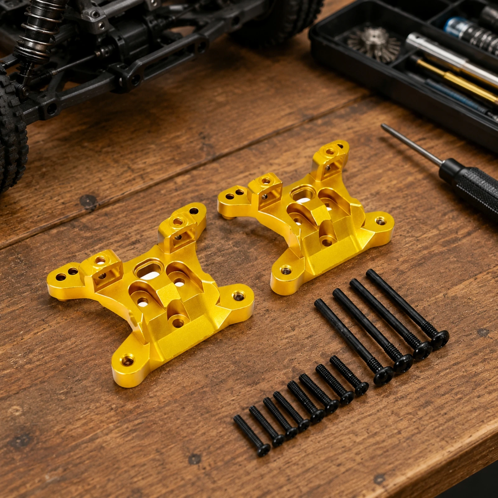 2 Pieces Aluminum Alloy Shock-Mount Bracket Easy to Install SCY 16101 Shock Mount Bracket High Strength Upgrade