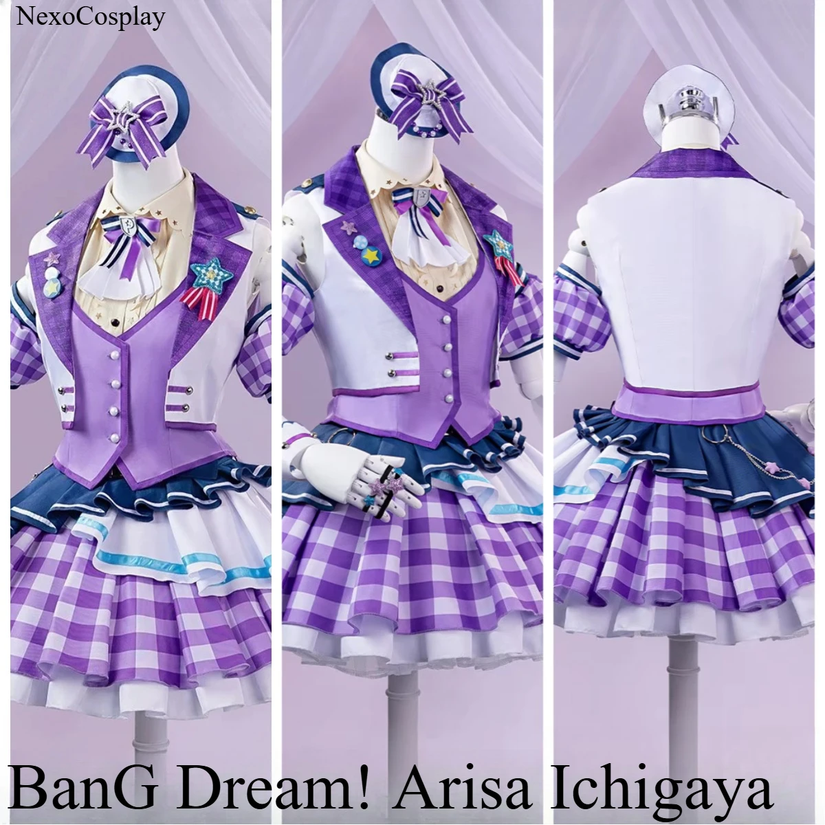 BanG Dream! Arisa Ichigaya Cosplay Kostüm Damen Lolita Kleid Fancy Party Anzug Halloween Karneval Uniformen Anime Kleidung