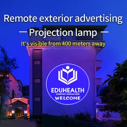 Super Clear High Power 160 Watts Advertising Logo Led Projector Door Head Pattern Text Custom Gobo Light Projector Spotlights