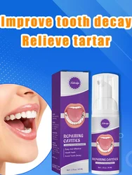 Anti-cavity whitening toothpaste for children and adults to quickly repair tooth decay, dental caries, and remove plaque and sta