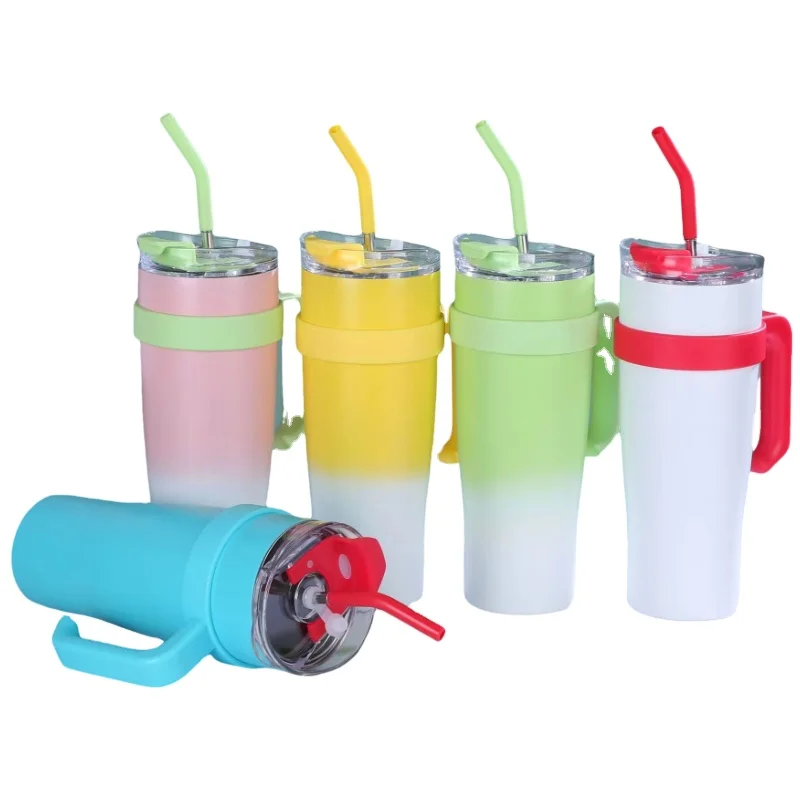 Arrival 40oz Tumbler Insulation  Audio Portable Bottle Stainless   With Handle Lid and Straw Tumbler oz Termo para agua caliente