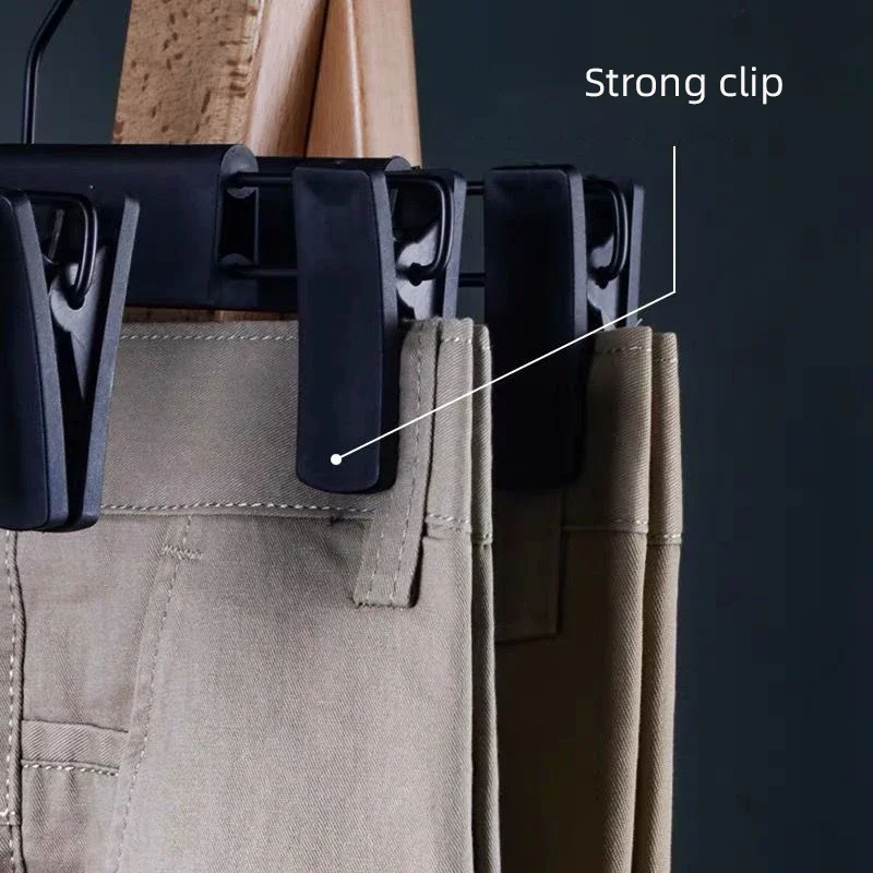 10pcs Frosted Pants Hanger Pants Organizer Clothes Strong Clamp Trouser Rack,Towel JK Skirt Hanger Clip Wardrobe Saves Space