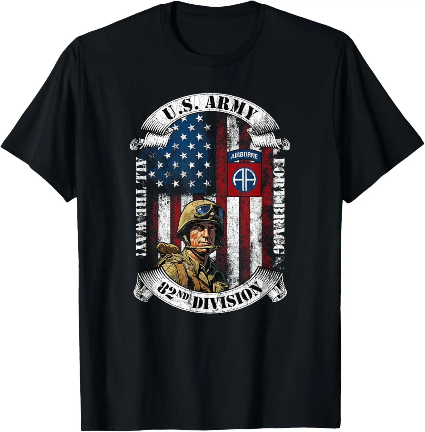 Fort Bragg Death From Above 82nd Airborne Paratrooper Gifts T-Shirt