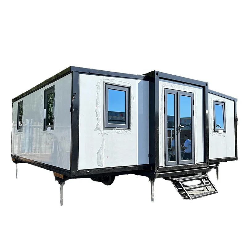 20ft Expandable Blue Mobile Steel Container House Shipping Container for Hotel Exterior Use Various Options Available